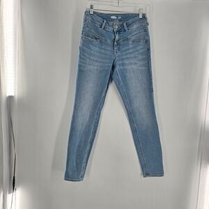 Old Navy Women's Size 4 Mid Rise Rockstar Super Skinny Rock Seamed Jeans